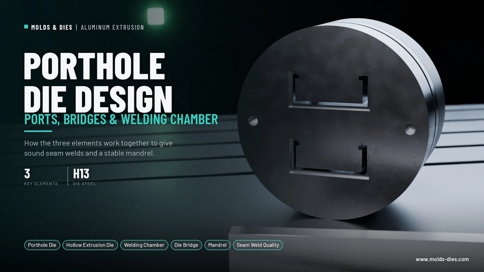 Porthole Die Design: Ports, Bridges and Welding Chamber