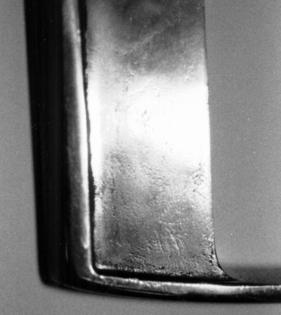 Typical surface defect (cold flow)