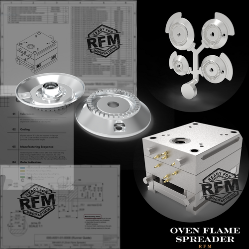 Oven Flame Spreader Die Casting Mold (RFM)